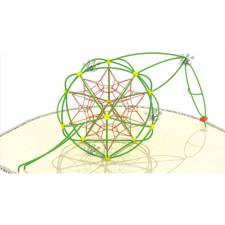Rüya özelleştirilebilir çocuklar açık tel halat örme küresel net tırmanma kursu çocuklar için macera oyun alanı