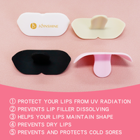 Protecteur de lèvres en silicone, protection UV, coussinet réutilisable pour le bronzage au solarium, empêche la dissolution du filler et des lèvres sèches, logo personnalisé