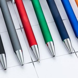 Wholesale 1.0Mm Retractable Aluminum Bar Spray-Glue Custom Logo Ballpoint Hotel Office Student Advertising Gift <b>Pens</b> - Product Image 3