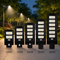 Lampe solaire intégrée durable pour allée, étanche IP65 avec détecteur de mouvement et télécommande pour village, ferme, jardin et pelouse