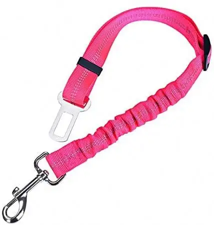 Verstelbare Reflecterende Elastische Nylon Bungee Hond Autogordel En Riem