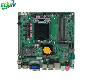 ELSKY QM3100 lga 1151 메인보드 소켓 8 세대 코어 i3-8100U CPU 2 * DDR4 M.2 PCIE x16 H310 VGA 데스크탑 12/19V 전원