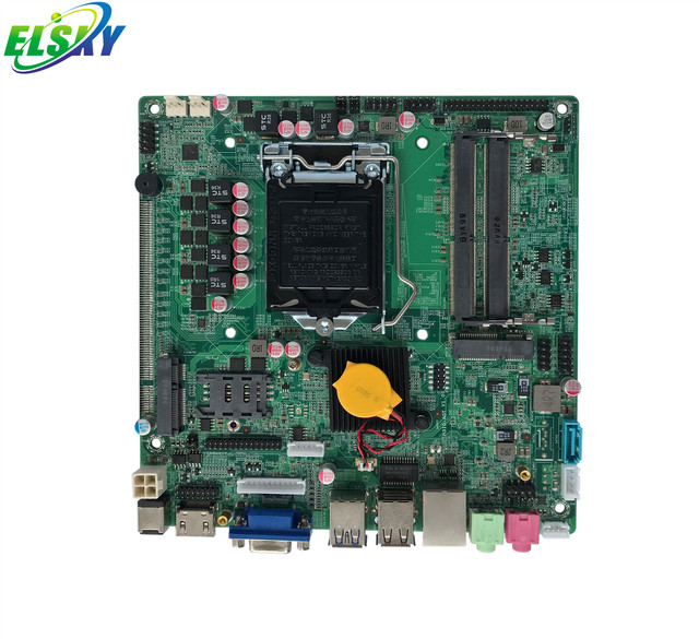 ELSKY QM3100 Lga 1151 Motherboard Socket 8th Gen Core I3-8100U CPU  2*DDR4 M.2 PCIE X16 H310 VGA Desktops 12/19V Power