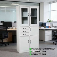 Casier en acier moderne, design détachable, résistant aux rayures et à l'usure, armoire de rangement en métal pour les bureaux scolaires