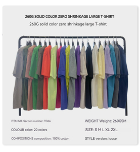 Boxy T Shirt Custom Heavy 100% Cotton Oversize T Shirt Blank Mock Neck Heavyweight Oversized Boxy Cropped T Shirt - Product Image 4
