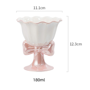 Taza Moderna de Porcelana China Ecológica, Apta para Lavavajillas y Microondas, con Diseño Floral, 180 ml, Caja de Regalo para Café, Postre, Vino, Helado - Product Image 5