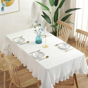 <span class=keywords><strong>Servilletas</strong></span> <span class=keywords><strong>de</strong></span> Lino Natural Personalizadas, 55% Lino, 45% Algodón, Mantel <span class=keywords><strong>de</strong></span> Lino con Volantes, Mantel Individual para Cena - Product Image 3
