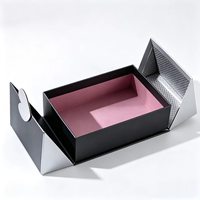 Boîte d'emballage magnétique durable, pliable, en carton, pour présentation de cadeaux d'abonnement et de marques