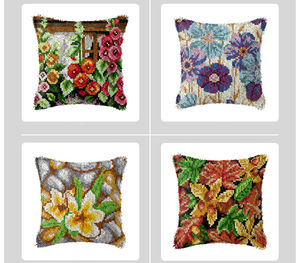 INTODIY taie d'oreiller loquet <span class=keywords><strong>crochet</strong></span> Kits nouveau point de croix broderie bricolage taie d'oreiller loquet <span class=keywords><strong>crochet</strong></span> kits pour débutants - Product Image 3