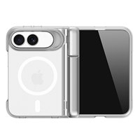 Étui de téléphone ODM de luxe magnétique transparent antichoc et étanche avec support de caméra métallique intégré anti-chute pour 18 Fold