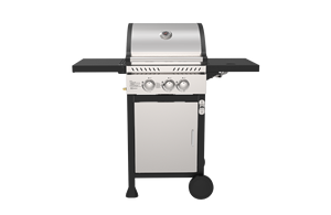 <span class=keywords><strong>Barbecue</strong></span> à gaz commercial 2 brûleurs + 1 <span class=keywords><strong>barbecue</strong></span> latéral avec roues d'armoires <span class=keywords><strong>Barbecue</strong></span> en acier inoxydable extérieur - Product Image 6