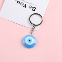Usine glaçure Turkiye mauvais œil amulette métal porte-clés anneau protecteur Talisman porte-clés turc turquie bleu oeil pendentif porte-clés
