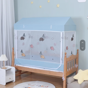 Tienda de campaña emergente para cuna con dosel de seguridad para mantener alejados a los bebés y mosquitos para el sueño de verano de los niños - Product Image 2