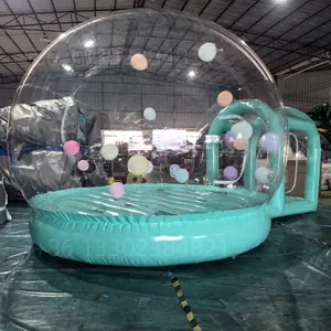 Casa de burbujas transparente personalizada, cúpula de globo inflable, tienda de burbujas inflable, casa de burbujas de rebote