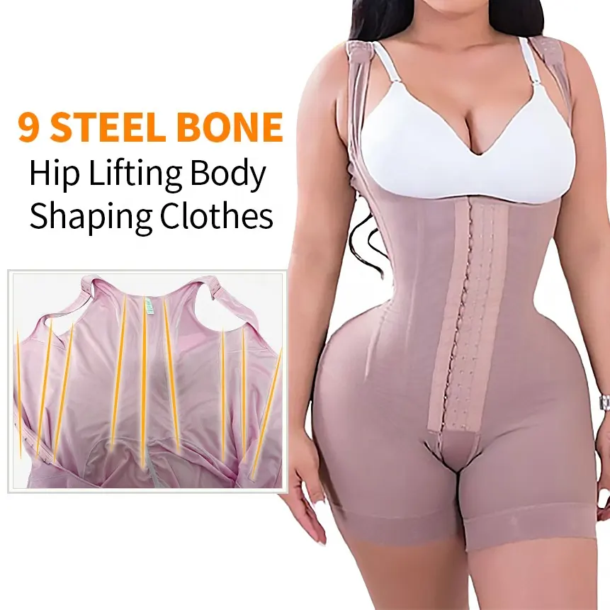 7069 पूर्ण शरीर शेपर बीबीएल Faha Shapewear महिलाओं के Faja Colombianas चरण 2 पोस्ट सर्जरी संपीड़न परिधान