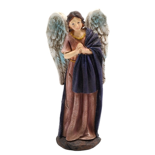 OEM Christmas Religious Home Decor Souvenirs Gifts Resin Custom Nativity Set Little Famous Angel Figurines Statues for Sale