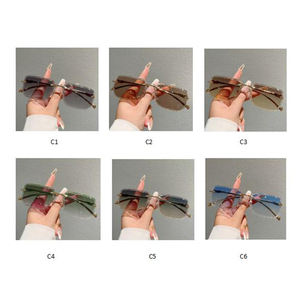 HF3619 <span class=keywords><strong>occhiali</strong></span> da <span class=keywords><strong>sole</strong></span> quadrati taglio Frameless moda retrò Vintage uomini donne tinto piccoli rettangolari senza montatura <span class=keywords><strong>occhiali</strong></span> da <span class=keywords><strong>sole</strong></span> Gafas De Sol - Product Image 5