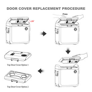 Réfrigérateur de voiture de grande capacité 40L avec poignée <span class=keywords><strong>et</strong></span> roues, mini-réfrigérateur <span class=keywords><strong>12</strong></span> volts personnalisé, réfrigérateur de camping au <span class=keywords><strong>propane</strong></span> portable - Product Image 4