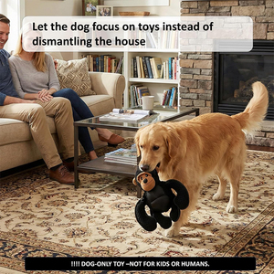 ของเล่นสุนัขแบบขายส่ง ตุ๊กตาขนนุ่มบีบมีเสียงร้องรูปกอริลลา ของเล่นสัตว์เลี้ยงแบบแข็งแรงทนทาน ช่วยให้สัตว์เลี้ยงไม่เบื่อ ผู้ผลิตและจำหน่ายจากโรงงาน OEM - Product Image 6