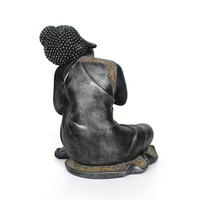 Ornements de statue de bouddha en résine pour la décoration intérieure du thème de l'art bouddhiste de méditation intérieure pour Noël