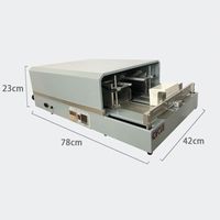 Nouvelle machine d'emballage semi-automatique électrique numérique à scellage à chaud pour boîtes en plastique, machine d'emballage de boîtes de parfum en cellophane pour usage domestique