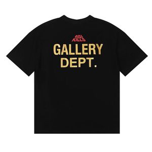 เสื้อยืดแขนสั้น GALLERY แฟชั่นอินเทรนด์พิมพ์ลายดาร์กไนท์คุณภาพสูงผ้าฝ้ายแท้ถักสองชั้นสำหรับผู้ชายและผู้หญิง - Product Image 3