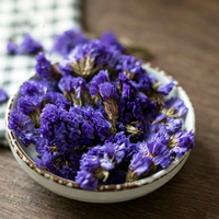 Bunga Statice Ungu Kering Grosir, Limonium Sinuatum Alami, Kuncup Bunga Kering untuk Bahan Baku Campuran Teh Herbal