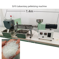 Granulateur de plastique de bureau SJ15, coupe-granulés PP PE PVC, machine d'extrusion de filament plastique, machine de granulation de plastique