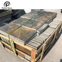 Dalles de sol en ardoise rouille naturelle de qualité supérieure pour pavage extérieur – Offre spéciale