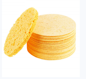 100% Miếng Bọt Biển Mặt Nén Tròn Tự Nhiên Cho Thẩm Mỹ Miếng Bọt Biển Mặt Cellulose Để Làm Sạch Miếng Bọt Biển Cellulose Nén - Product Image 2