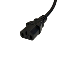 Cable de Alimentación C13 con Conexión a Tierra de 3 Pines Estándar Suizo SEV 1011 H05VV-F 3G0.75mm2 para Computadora, Monitor, TV, Impresora