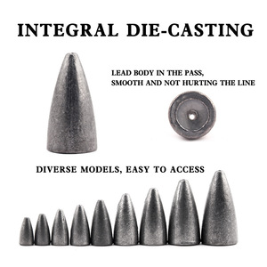 ตัวจมตกปลาลูกปืน1.8ก.-40ก. ตัวหนอนแบบเลื่อนได้น้ำหนักตัวหนอนสำหรับตกปลาเบส - Product Image 4
