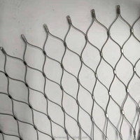 Filet de protection pour enclos d'animaux de zoo, SS304 316, câble en fil flexible, corde en maille pour parc de faune