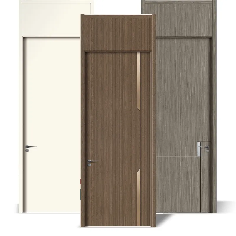 Portas interiores suspensas de madeira maciça outra porta de design
