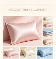 Taie d'oreiller en soie brodée avec logo, certifiée Oeko-Tex, écologique, haut de gamme, cadeau personnalisé, douce, respirante, pour un sommeil réparateur, mariage