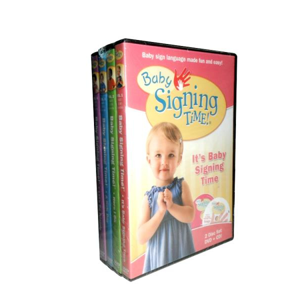 Baby Signing Time 4CD+4DVD Educational DVD Kids Movie Baby Early Education Dvd Hot Selling DVD Movies in Bulk Free Shipping