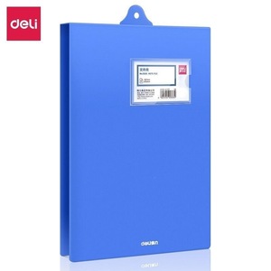 Deli 5333 Hanging <b>A4</b> Folder Blue Single Clip Office <b>File</b> Organizer Rectangle Hook Type 270mm - Product Image 2