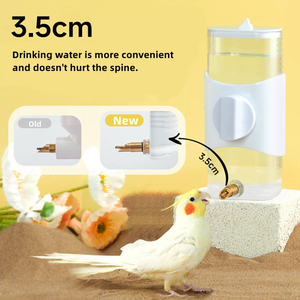 Dispensador de agua <span class=keywords><strong>para</strong></span> pájaros de 280ml, bebedero de aguja de cobre a prueba de fugas de Paloma <span class=keywords><strong>para</strong></span> alimentador colgante - Product Image 4