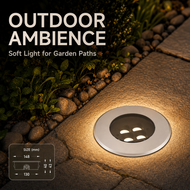 OEM ODM Factory Custom IP67 Low Glare Stainless Outdoor Architectural LED Underground Light for Pathway Step Landscape