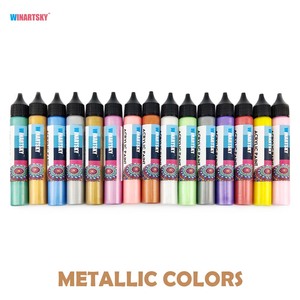 Bộ Sơn Acrylic Kim Loại 58 Màu (Mỗi Loại 30Ml), Sơn Thủ Công Không Độc Hại Cho Tranh Thủ Công Tự Làm - Product Image 4