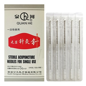 100 pcs Aiguilles d'acupuncture stériles jetables en acier inoxydable à usage unique - Product Image 3