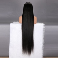 Perruque extra-longue de 40 pouces en cheveux naturels vierges et réalistes, vente directe fabricant, pour l'export exclusif de cheveux humains