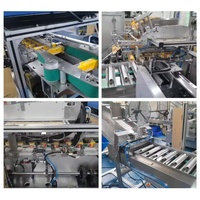Machine d'emballage horizontale entièrement automatique CE pour film étirable et rouleaux de papier d'aluminium, machine de cartonnage pour rouleaux de papier graffiti