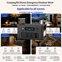 Batterie Externe Portable Transfrontalière pour Extérieur 220V LiFePO4 1800W Haute Puissance avec Protection BMS et Écran LED Multiple