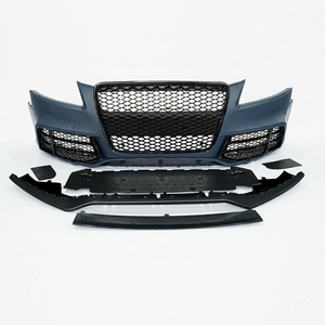 Kit carrosserie de pare-chocs avant style RS5 pour <span class=keywords><strong>AUDI</strong></span> A5 S5 8T avec calandre nid d'abeille noir brillant pour conversion <span class=keywords><strong>AUDI</strong></span> A5 S5 B8 2008-2012 - Product Image 2