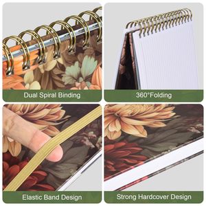 Agenda Semanal con Diseño de Caparazón de Tortuga, Cuaderno Espiral de Tapa Dura con Pestañas Adhesivas <span class=keywords><strong>para</strong></span> Oficina y Escuela - Product Image 2