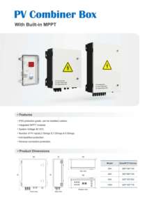 Caja de Distribución Combinadora Solar para Exteriores Timelec 48V DC con MPPT Integrado - Product Image 2