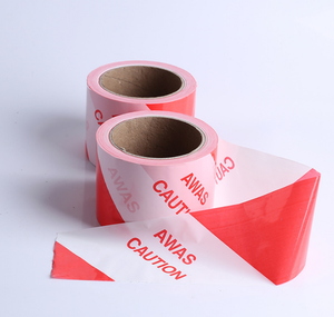 Disposable Environment Friendly <b>White</b> Red Danger Non-Adhesive Safety <b>Tape</b> - Product Image 1