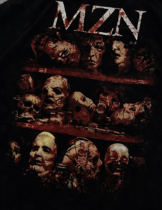 MZN Men's Oversized Horror Movie Leatherface Print <strong>T</strong>-<strong>Shirt</strong> 220g Heavy Cotton Eco-Friendly Vintage Washed Streetwear - Product Image 3