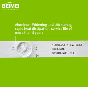 Tiras de Retroiluminación LED para TV GJ-2K17-750-D916-V4 01T68 para <span class=keywords><strong>Philips</strong></span> 75PUF8502/T3 - Product Image 3
